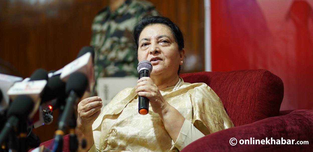 पूर्वराष्ट्रपति विद्यादेवी भण्डारी&nbsp;