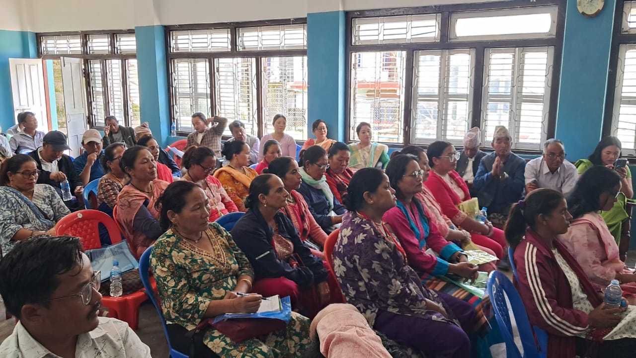 नेपाली काग्रेस प्रशिक्षण विभागद्धारा शुक्रबार आयोजित कार्यक्रममा सहभागीहरु ।