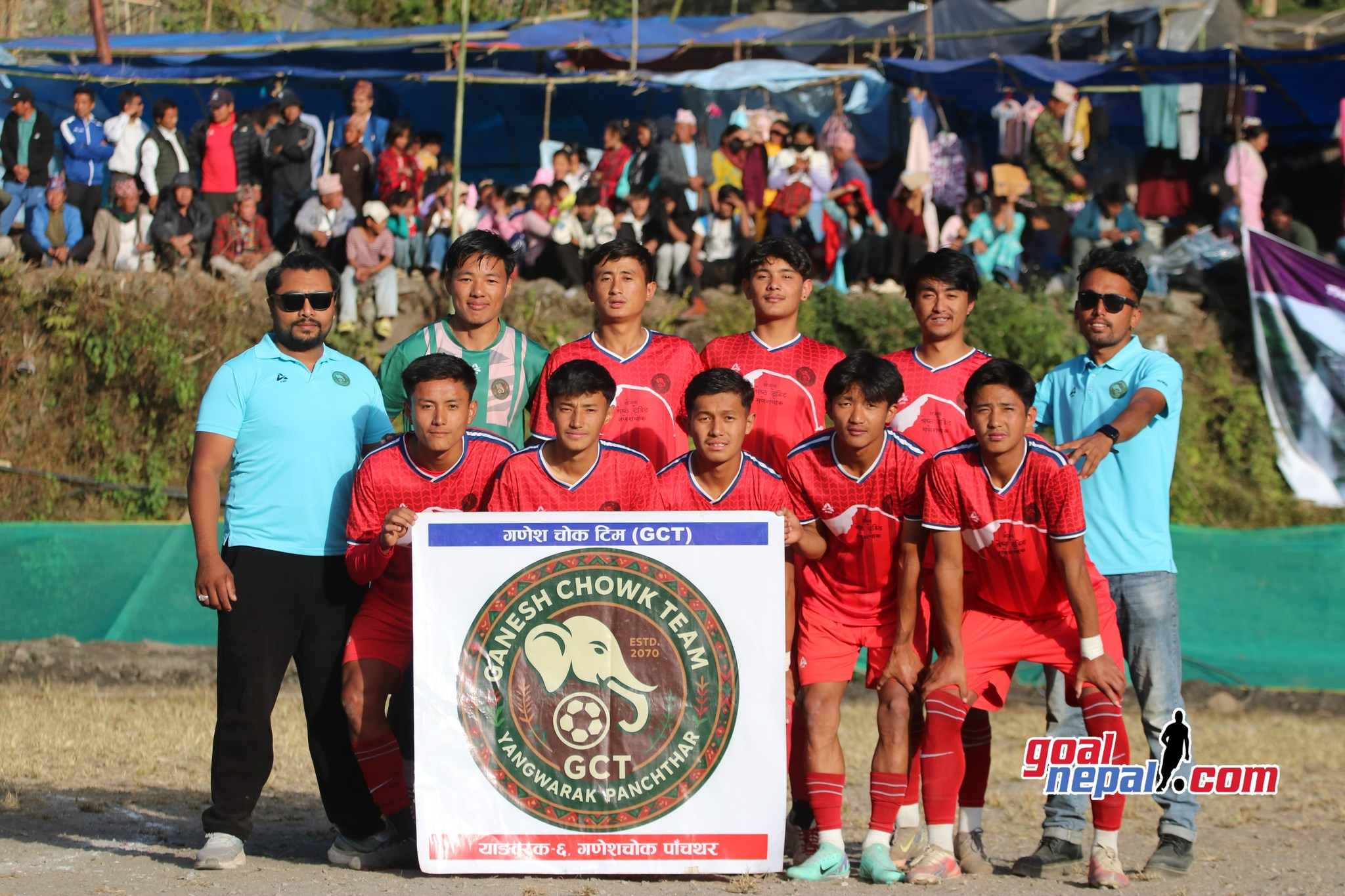 विजेता टिम पाँचथरको गणेशचोक टिम । तस्बिरः गोलनेपाल