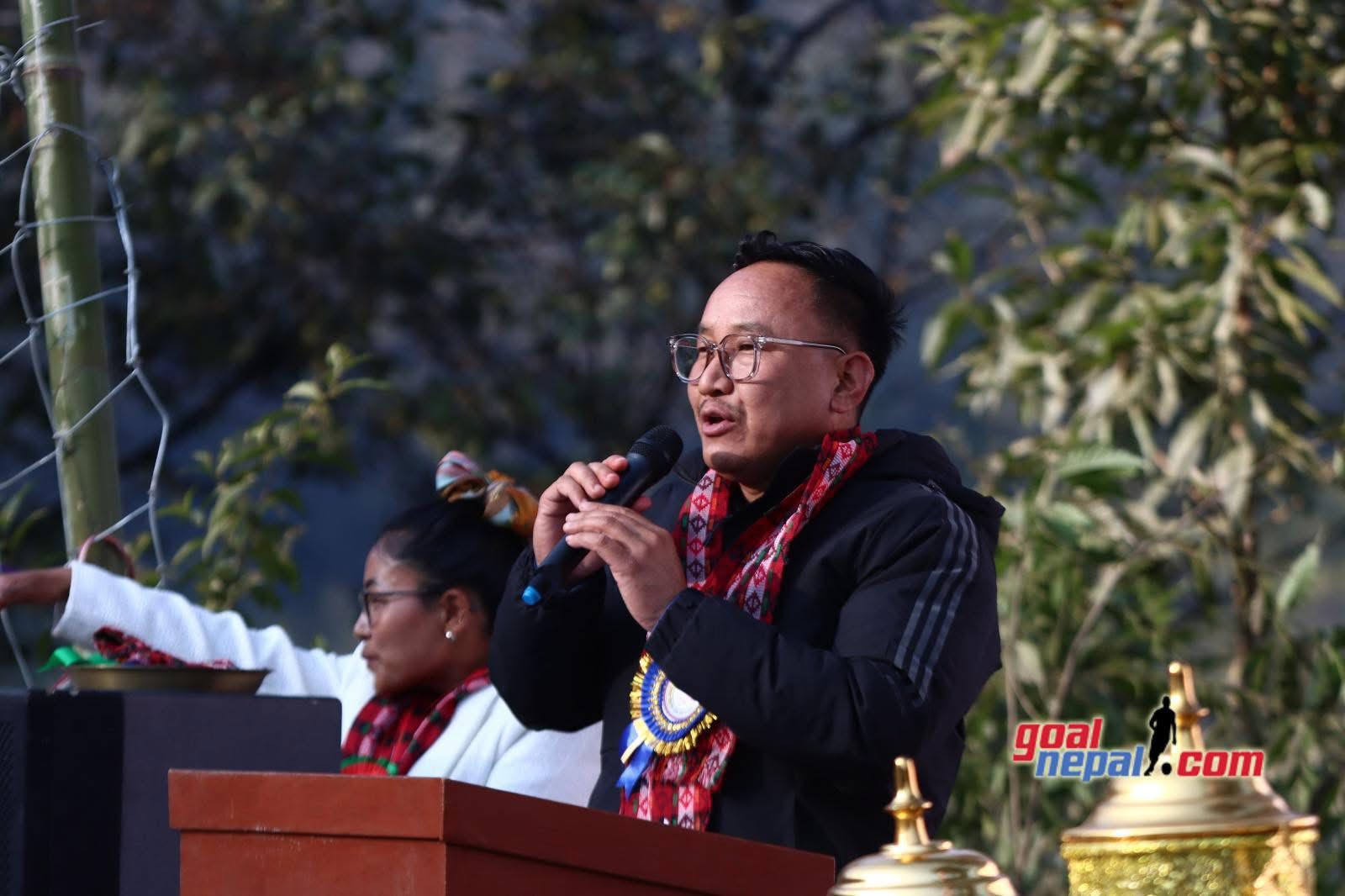 मेरिङ्देन गाउँपालिका उपाध्यक्ष दुर्गाहाङ श्रेङचोङवाङ ।Photo: Goal Nepal